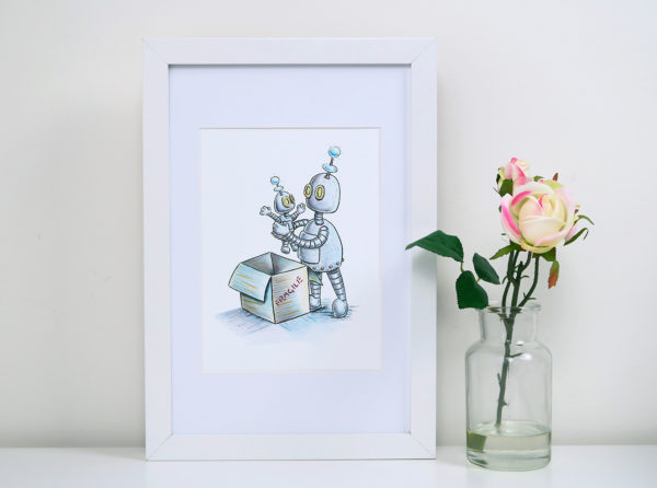Art Print - Baby Robot - Image 2