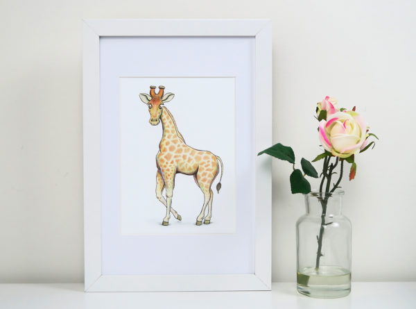 Art Print - Cute Giraffe - Image 4