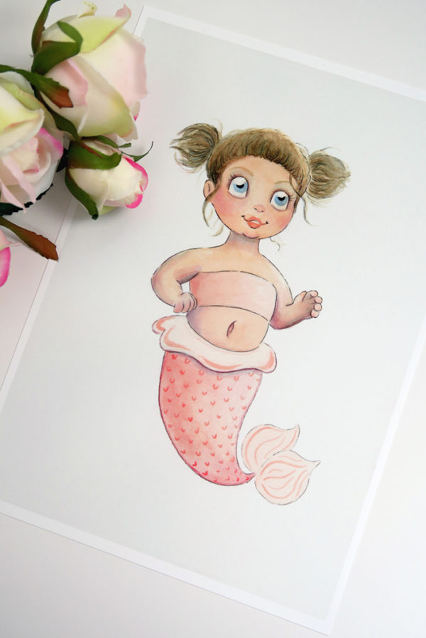 Art Print - Baby Mermaid - Image 2