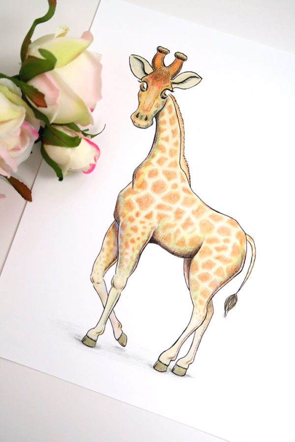 Art Print - Cute Giraffe - Image 3