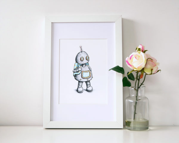 Art Print - Robot with backpack - Image 2