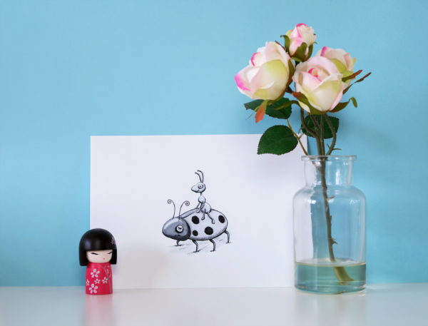 Art Print - Ladybird & Ant - Image 2