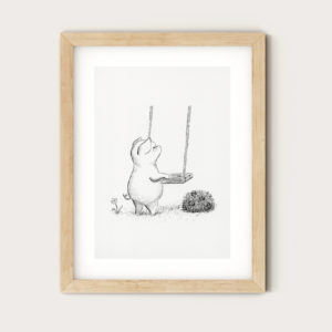 Art Print - Pig with Swing