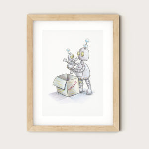 Art Print - Baby Robot