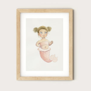 Art Print - Baby Mermaid