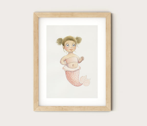 Art Print - Baby Mermaid