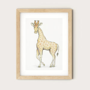 Art Print - Cute Giraffe