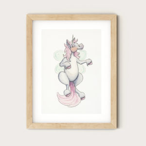 Art Print - Watercolour Fairy Unicorn