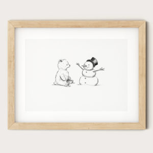 Art Print - Bear & Snowman