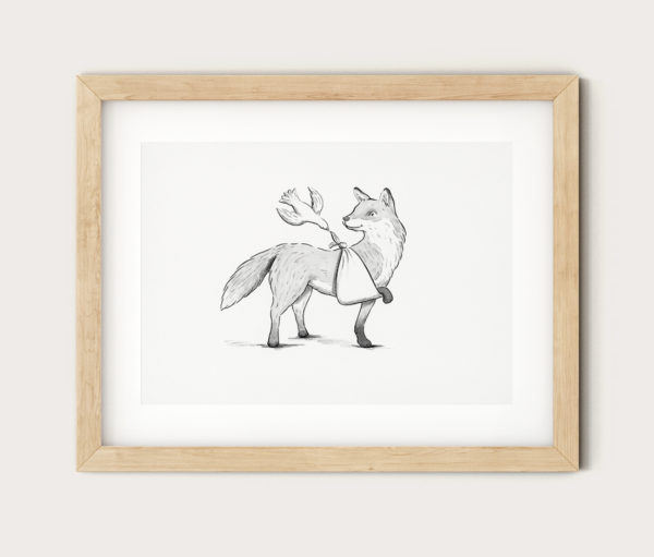 Art Print - Bird & Fox