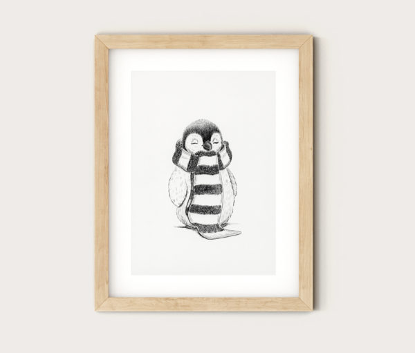 Art Print - Cosy Penguin