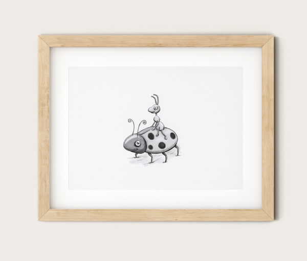 Art Print - Ladybird & Ant
