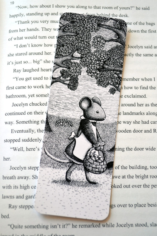 Printed Paper Bookmark - Woodland Mouse