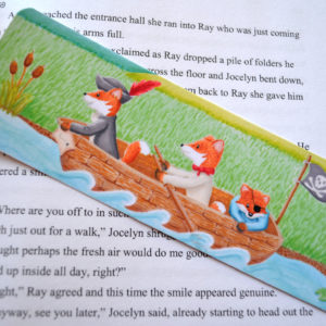 Printed Art Bookmark - Pirate Fox