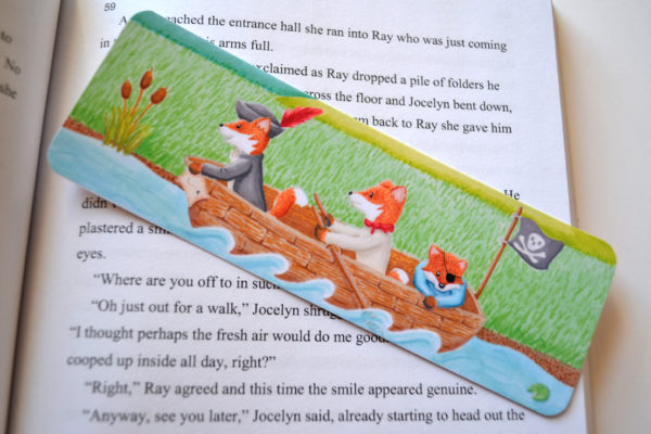 Printed Art Bookmark - Pirate Fox